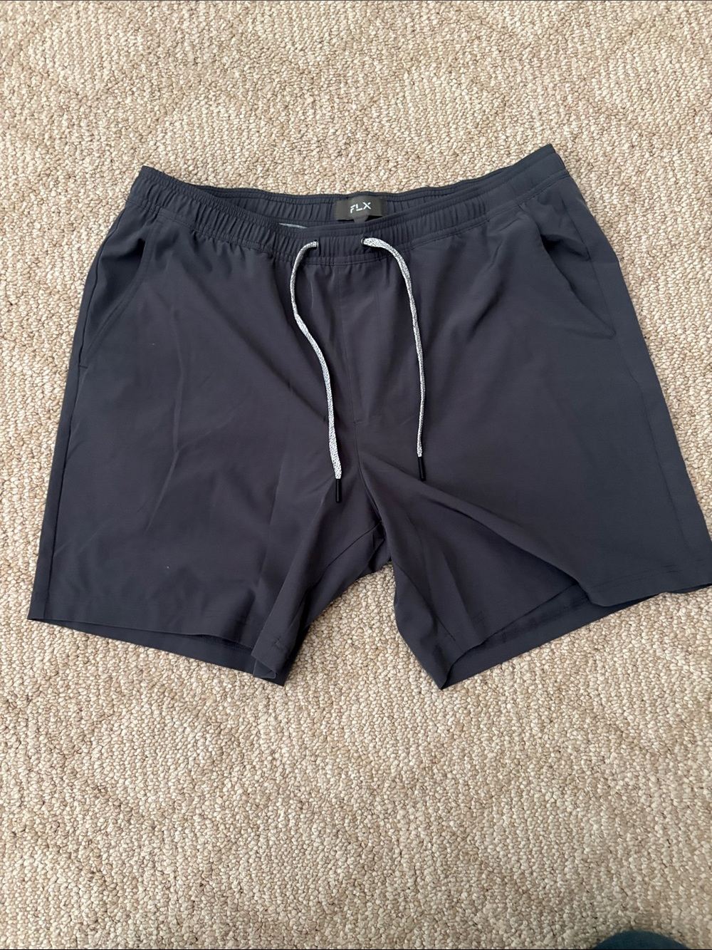 FLX Black Athletic Drawstring Shorts